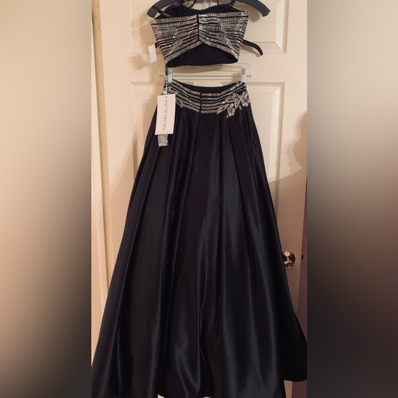 Rachel Allen Size 0 Rhinestones Ballgown Two Piece Sweetheart Neckline Pageants - Picture 2 of 3